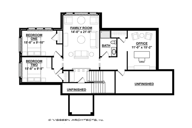 Dream House Plan - Floor Plan - Upper Floor for Ranch House Plan #928-283 - 3 bed, 3 bath