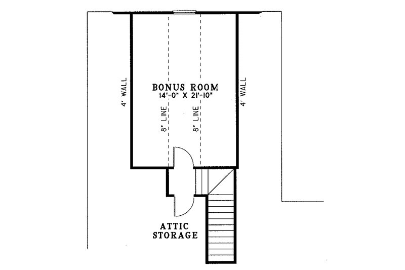 Dream House Plan - Floor Plan - Upper Floor for Ranch House Plan #17-3175 - 4 bed, 2 bath