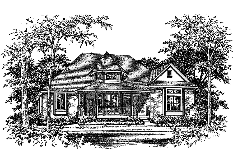 Architectural House Design - Victorian Exterior - Front Elevation Plan #472-142