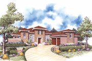 Mediterranean Style House Plan - 4 Beds 3.5 Baths 3497 Sq/Ft Plan #930-55 