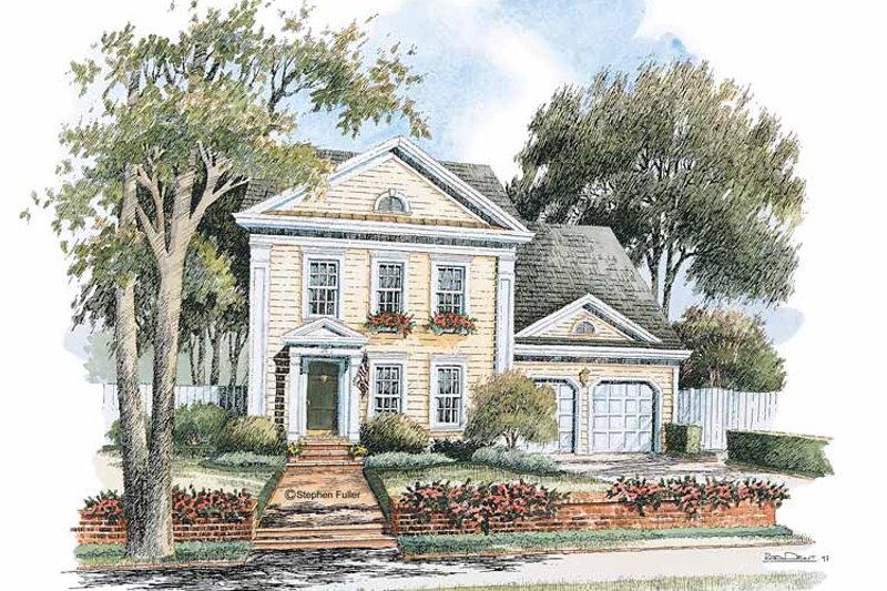 Dream House Plan - Classical Exterior - Front Elevation Plan #429-242