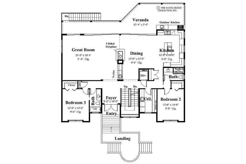 Dream House Plan - Floor Plan - Main Floor for Traditional House Plan #930-130 - 3 bed, 4 bath
