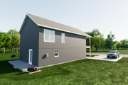 Country Style House Plan - 3 Beds 2.5 Baths 1969 Sq/Ft Plan #1116-24 Exterior 