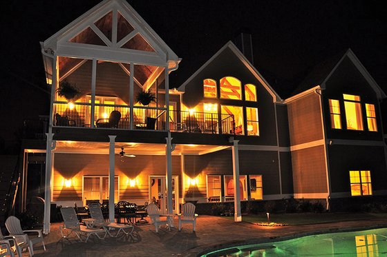 Exterior - Rear Elevation for Craftsman House Plan #437-69 - 4 bed, 3.5 bath