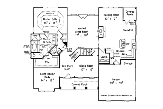 Floor Plan - Main Floor for Country House Plan #927-582 - 4 bed, 3.5 bath