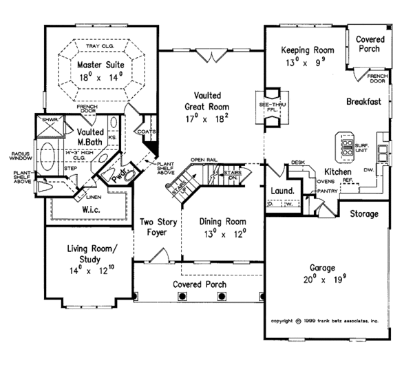 House Design - Country Floor Plan - Main Floor Plan #927-582