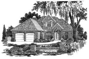 Home Plan - Exterior - Front Elevation for Traditional House Plan #310-1015 - 4 bed, 2.5 bath
