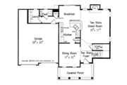 Country Style House Plan - 3 Beds 2.5 Baths 1814 Sq/Ft Plan #927-618 