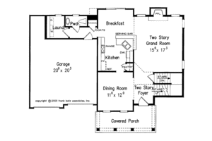Floor Plan - Main Floor for Country House Plan #927-618 - 3 bed, 2.5 bath