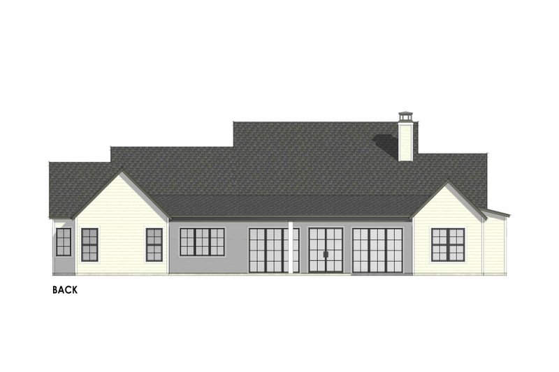 House Design - Exterior - Rear Elevation 1 for European House Plan #1096-55 - 4 bed, 4.5 bath