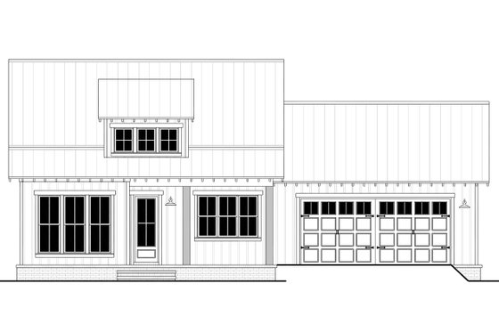 Exterior - Front Elevation 4 for Farmhouse House Plan #430-369 - 2 bed, 2 bath