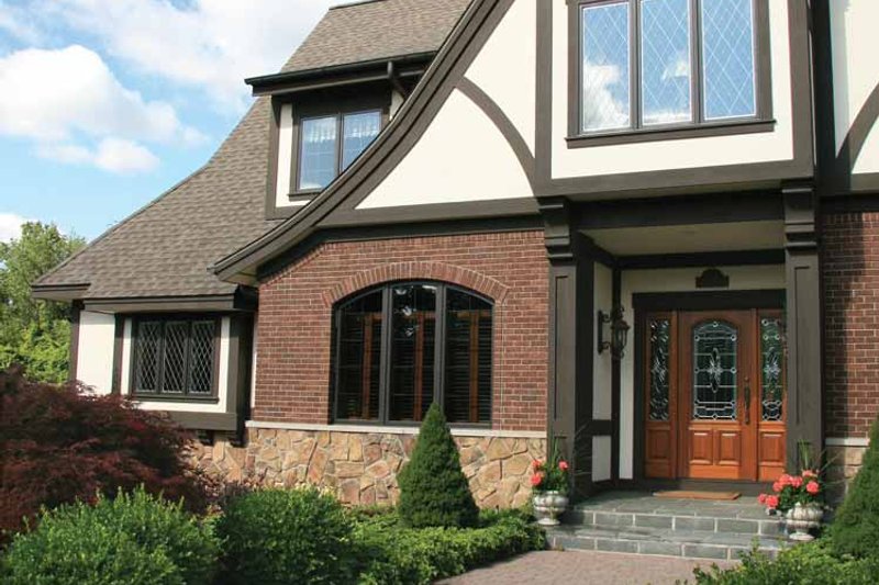 Home Plan - Exterior - Front Elevation 11 for Tudor House Plan #928-27 - 4 bed, 3.5 bath