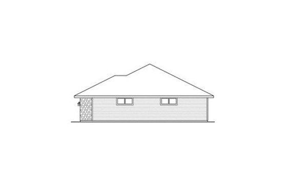 Exterior - Other Elevation 1 for Prairie House Plan #124-841 - 3 bed, 2.5 bath