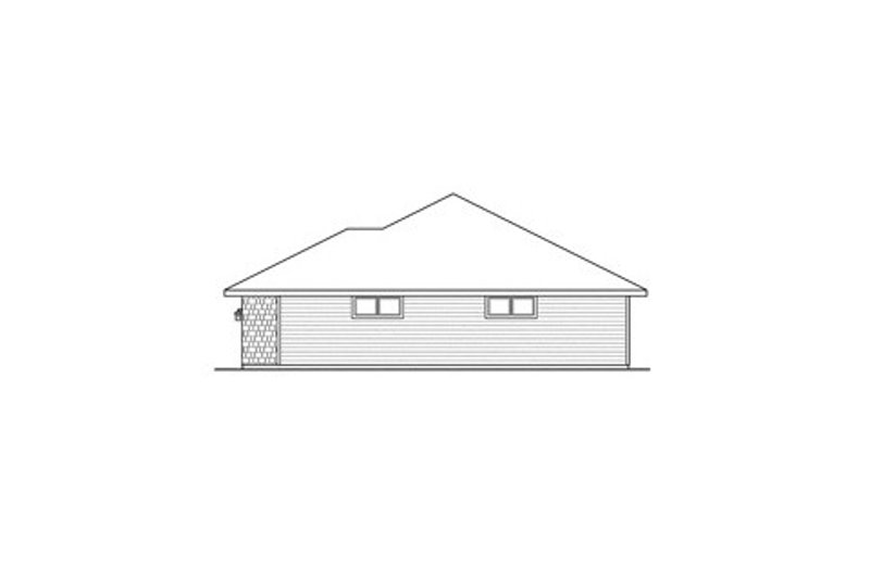 House Plan Design - Exterior - Other Elevation 1 for Prairie House Plan #124-841 - 3 bed, 2.5 bath