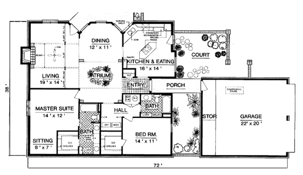 Dream House Plan - European Floor Plan - Main Floor Plan #45-541