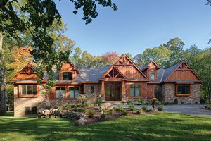 Architectural House Design - Craftsman Exterior - Front Elevation Plan #1057-1
