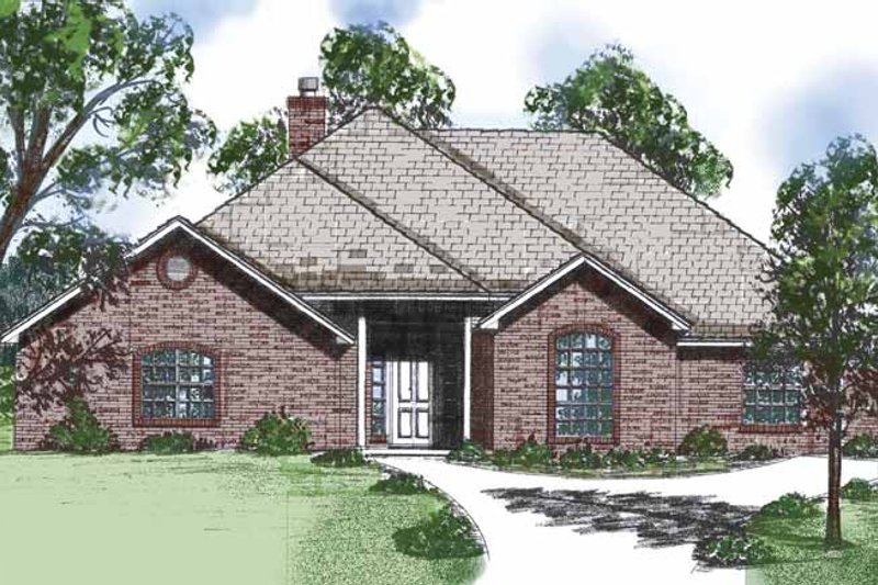 Architectural House Design - Country Exterior - Front Elevation Plan #52-255