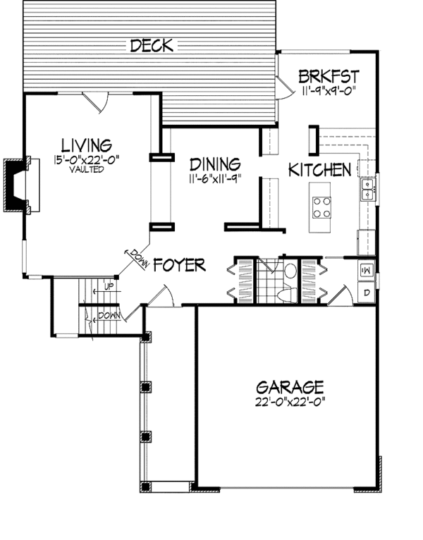 Home Plan - European Floor Plan - Main Floor Plan #320-686