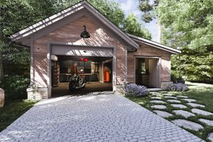 Exterior - Front Elevation 6 for Craftsman House Plan #1094-21, 0.5 bath