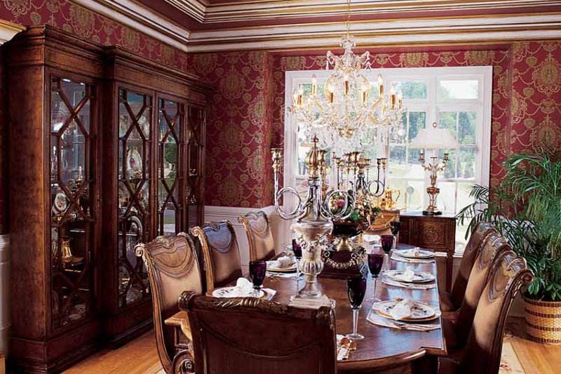 House Blueprint - Interior - Dining Room for Traditional House Plan #54-182 - 4 bed, 5 bath