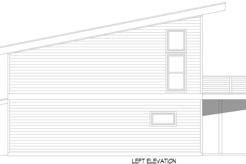 Home Plan - Exterior - Other Elevation for Southern House Plan #932-1005 - 3 bed, 2 bath