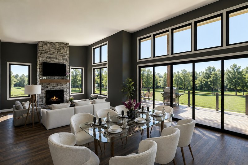 Dream House Plan - Interior - Dining Room for Modern House Plan #1064-489 - 2 bed, 2.5 bath