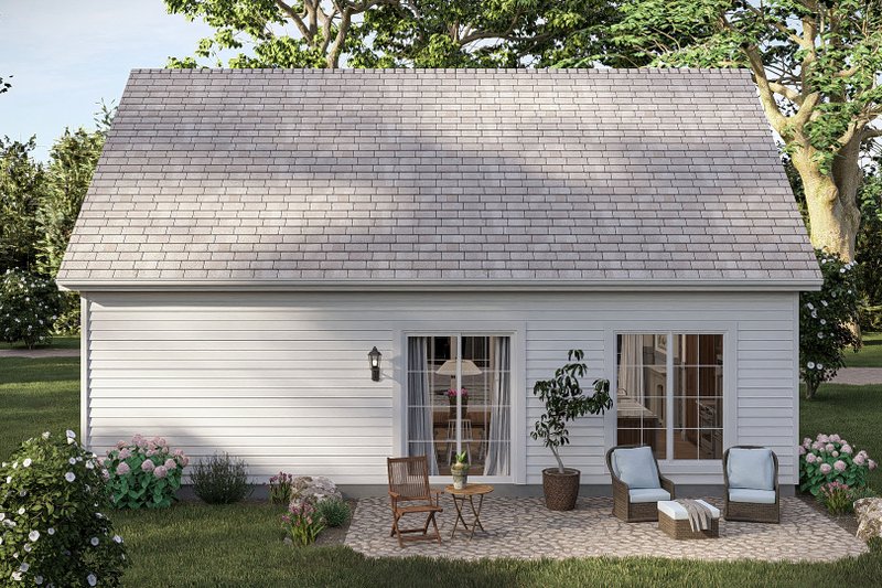Home Plan - Exterior - Rear Elevation for Traditional House Plan #455-801 - 1 bed, 1 bath