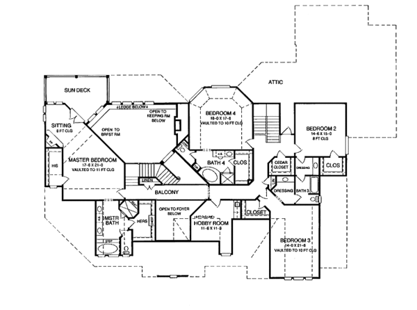 Home Plan - Victorian Floor Plan - Upper Floor Plan #952-109