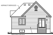 Traditional Style House Plan - 2 Beds 1 Baths 1163 Sq/Ft Plan #23-2334 