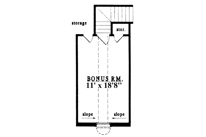 Home Plan - Floor Plan - Upper Floor for Country House Plan #42-546 - 3 bed, 2 bath