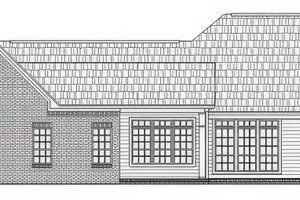 Exterior - Rear Elevation for Farmhouse House Plan #21-547 - 3 bed, 2.5 bath