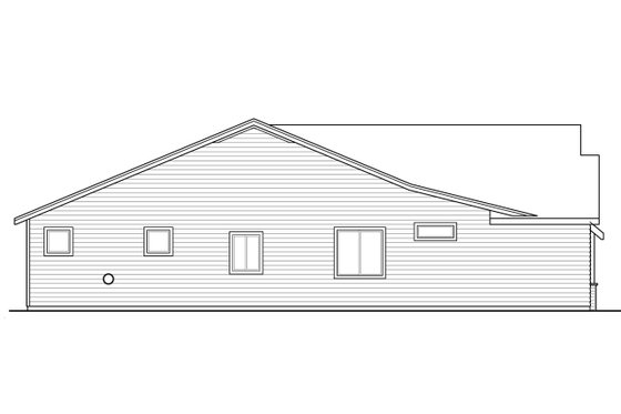 Exterior - Other Elevation for Craftsman House Plan #124-1166 - 3 bed, 2 bath