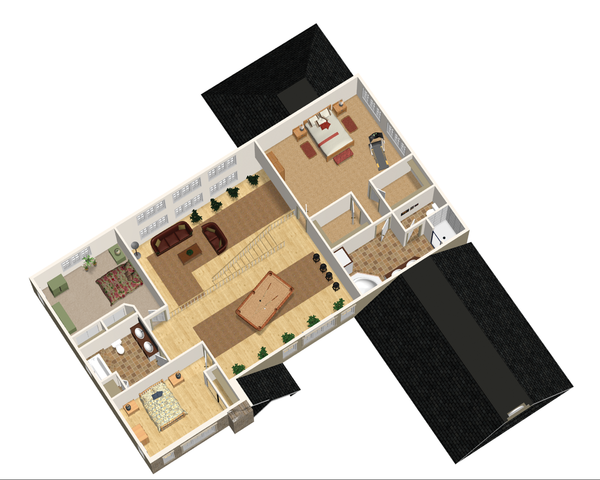 European Floor Plan - Upper Floor Plan #25-4685