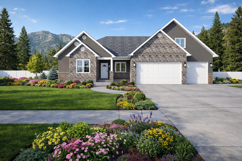 Dream House Plan - Craftsman Exterior - Front Elevation Plan #1060-456