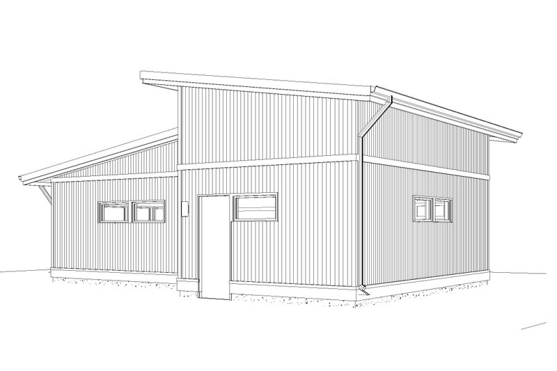 Home Plan - Exterior - Front Elevation 4 for Contemporary House Plan #895-161, 0 bath