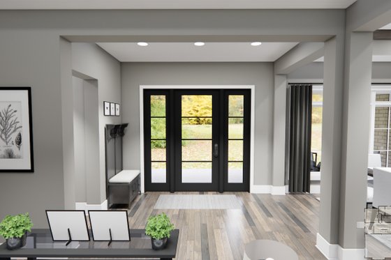Interior - Entry for Farmhouse House Plan #51-1221 - 4 bed, 3 bath