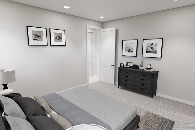 Dream House Plan - Interior - Master Bedroom 1 for Modern House Plan #51-1308 - 2 bed, 2 bath