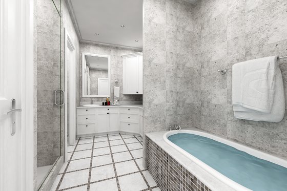 Interior - Master Bathroom for Farmhouse House Plan #45-597 - 3 bed, 2 bath