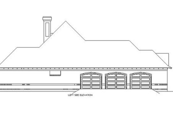 Exterior - Other Elevation 1 for European House Plan #45-357 - 3 bed, 2.5 bath
