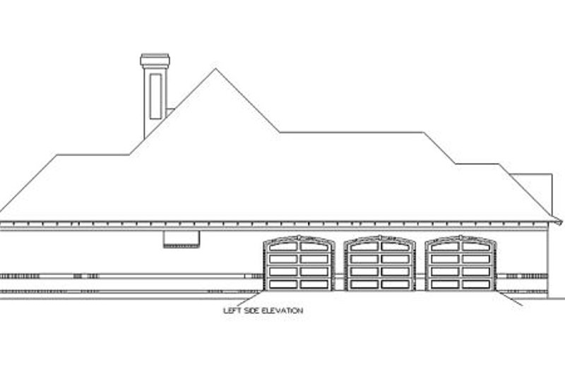 Home Plan - Exterior - Other Elevation 1 for European House Plan #45-357 - 3 bed, 2.5 bath