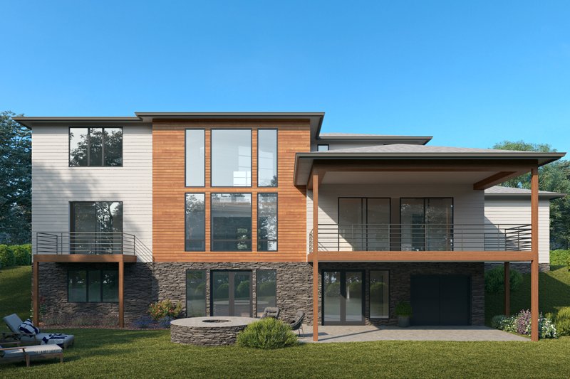 Home Plan - Photo 2 for Contemporary House Plan #1066-164 - 5 bed, 5.5 bath