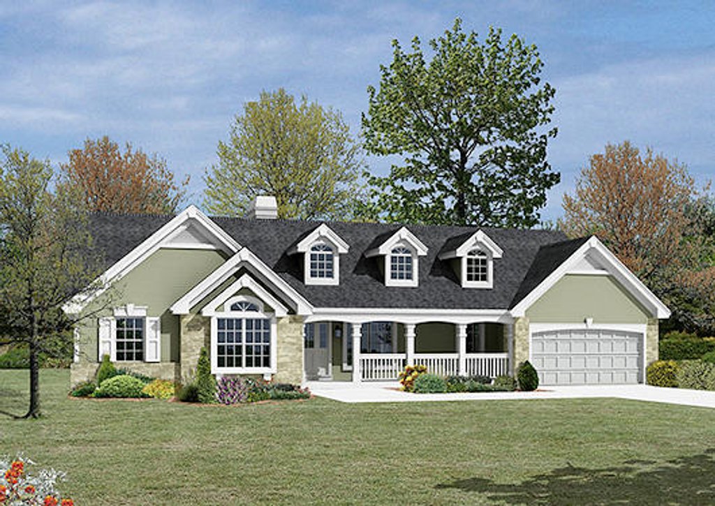 Ranch Style House Plan 3 Beds 2 Baths, Modified Ranch House Plans
