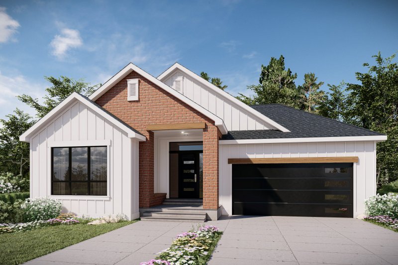 Architectural House Design - Farmhouse Exterior - Front Elevation Plan #1073-53