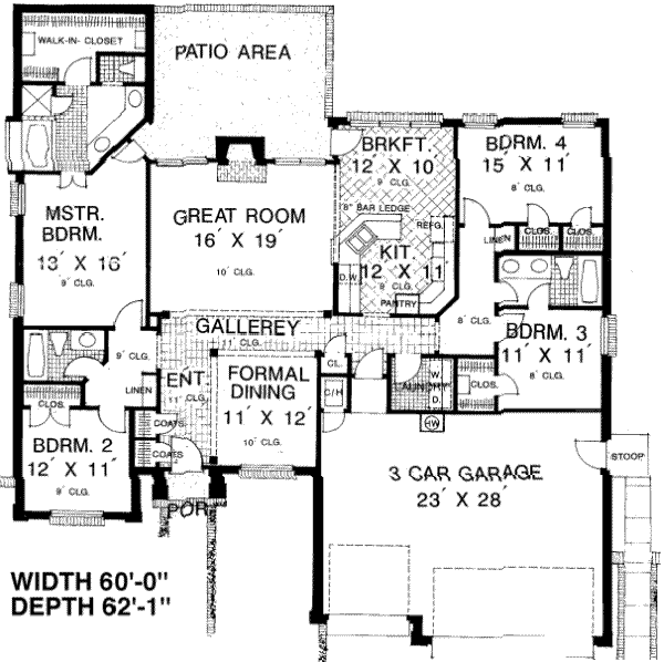 Floor Plan - Main Floor Plan #310-132
