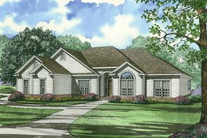 Ranch Exterior - Front Elevation Plan #17-3149