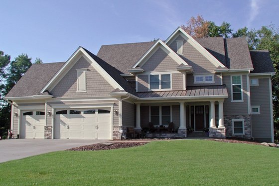Exterior - Front Elevation for Traditional House Plan #51-445 - 4 bed, 3.5 bath