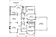 Craftsman Style House Plan - 4 Beds 3 Baths 2591 Sq/Ft Plan #124-387 
