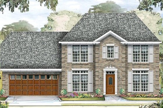 Exterior - Front Elevation for Traditional House Plan #424-225 - 3 bed, 2.5 bath