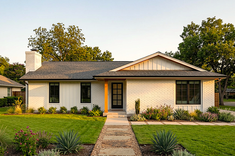 House Design - Exterior - Front Elevation 2 for Contemporary House Plan #30-328 - 3 bed, 2 bath