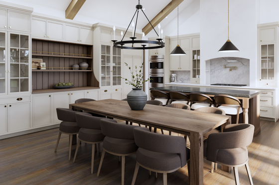 Interior - Dining Room for Farmhouse House Plan #1114-118 - 3 bed, 2.5 bath